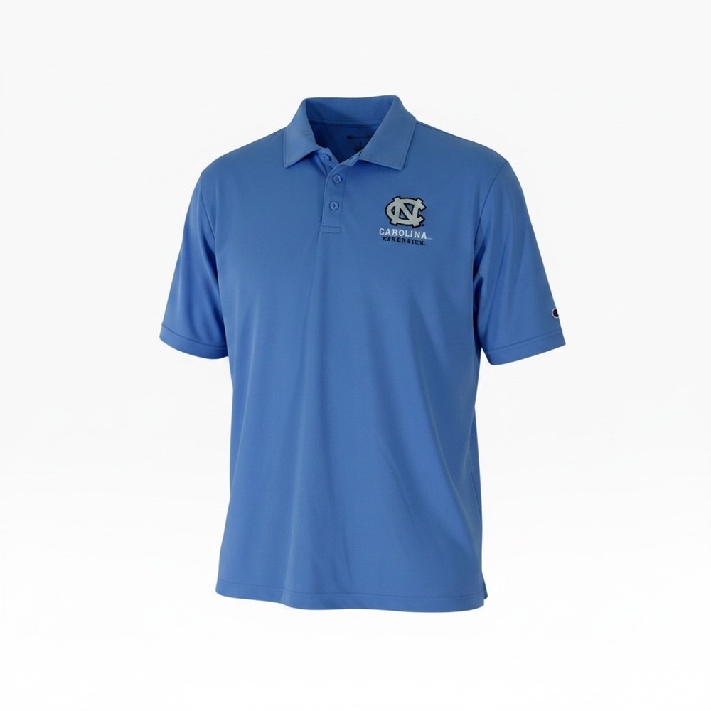 Champion North Carolina Tar Heels Polo Shirt XL Blue UNC NCAA Golf Mens